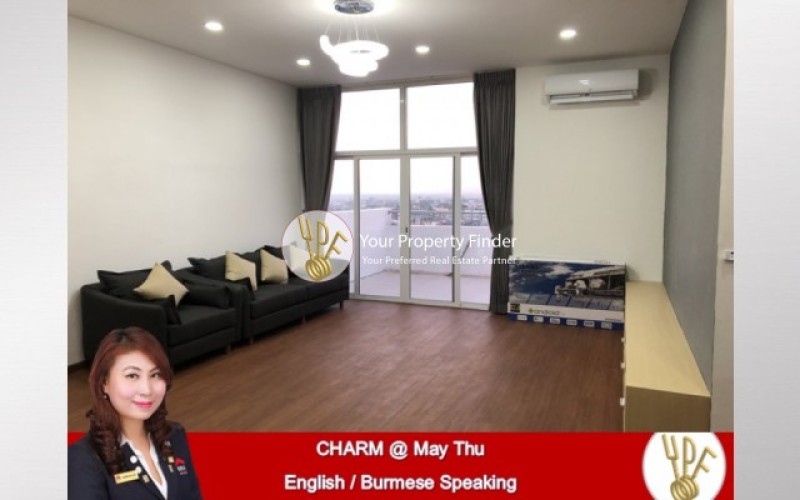 LT2003006436: 3BR penthouse unit for rent in Sanchaung Garden image